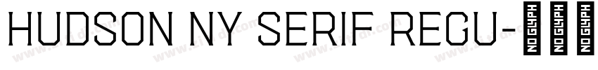 Hudson NY Serif Regu字体转换
